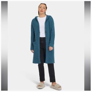 UGG *NWOT* Teal Hooded Sweater Cardigan